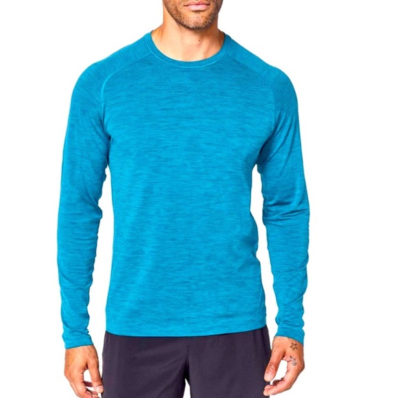 Lululemon Metal Vent Tech Long Sleeve in Poseidon / Amalfi Blue - Picture 1 of 10